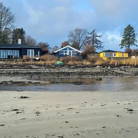 House By Great Belt With Bridge View
